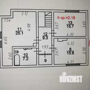 Коттедж 198м², 3-этажный, на длительный срок,