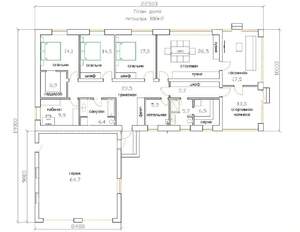 Коттедж 180м², 1-этажный, участок 14 сот.