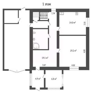 Дом 128м², 2-этажный, участок 12 сот.