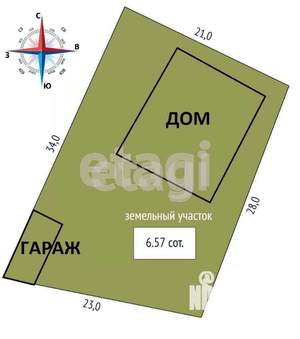 Дом 355м², 4-этажный, участок 7 сот.