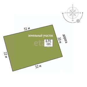 Дача 46м², 2-этажный, участок 7 сот.