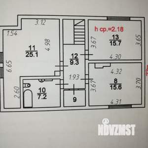 Коттедж 190м², 2-этажный, на длительный срок, 