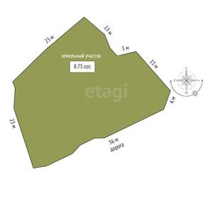 Дом 280м&sup2;, 2-этажный, участок 9 сот.  