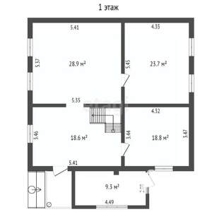 Дом 154м&sup2;, 2-этажный, участок 7 сот.  