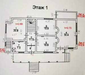 Дом 247м&sup2;, 2-этажный, участок 8 сот.  