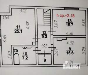 Дом 247м&sup2;, 2-этажный, участок 8 сот.  