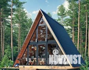 Дом 59м&sup2;, 2-этажный, участок 6 сот.  