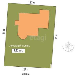 Дом 304м&sup2;, 2-этажный, участок 10 сот.  