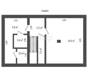 Дом 280м&sup2;, 2-этажный, участок 9 сот.  