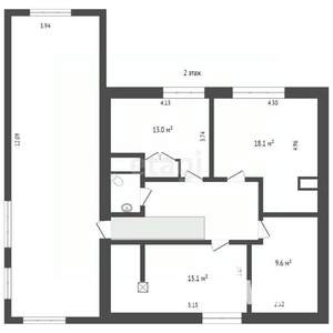 Дом 200м&sup2;, 2-этажный, участок 9 сот.  