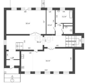 Дом 767м&sup2;, 3-этажный, участок 16 сот.  