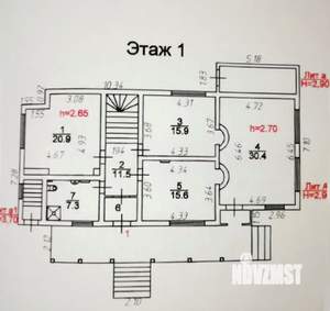 Дом 247м&sup2;, 2-этажный, участок 8 сот.  
