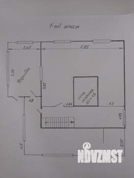 Дом 36м², 2-этажный, участок 13 сот.  