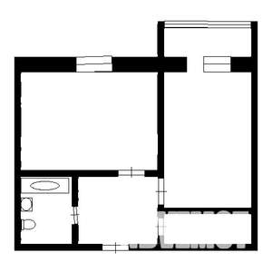 1-к квартира, на длительный срок, 28м2, 3/6 этаж