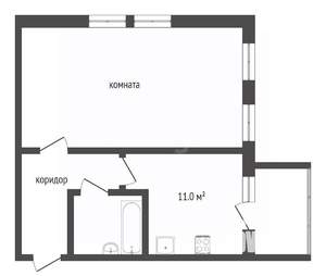 1-к квартира, на длительный срок, 47м2, 2/4 этаж