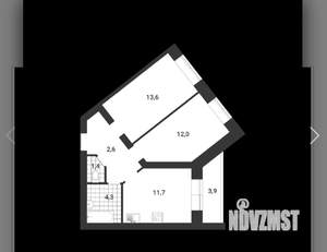 2-к квартира, на длительный срок, 50м2, 1/5 этаж
