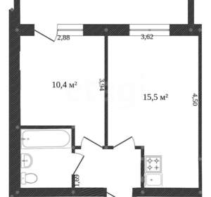 1-к квартира, на длительный срок, 50м2, 3/11 этаж