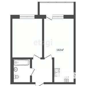 1-к квартира, на длительный срок, 33м2, 3/10 этаж