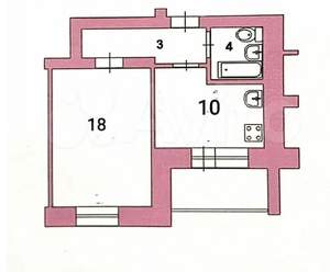 1-к квартира, на длительный срок, 38м2, 3/10 этаж
