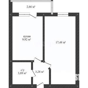 1-к квартира, на длительный срок, 35м2, 4/10 этаж