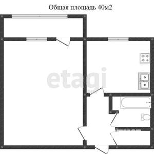 1-к квартира, на длительный срок, 38м2, 6/10 этаж