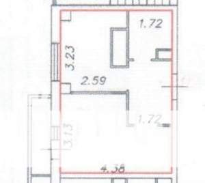 1-к квартира, вторичка, 26м2, 5/10 этаж