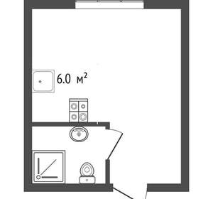 Студия квартира, вторичка, 13м2, 3/5 этаж