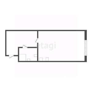 Студия квартира, вторичка, 20м2, 3/10 этаж