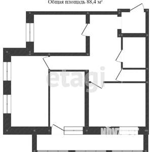 3-к квартира, вторичка, 85м2, 6/10 этаж