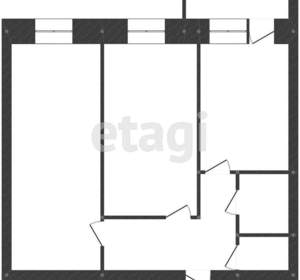 2-к квартира, вторичка, 56м2, 10/12 этаж