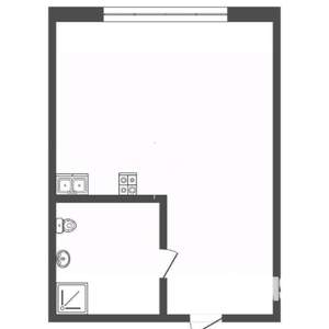 Студия квартира, вторичка, 24м2, 4/10 этаж