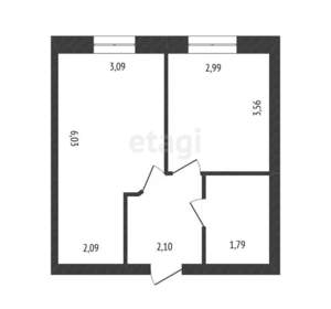 1-к квартира, вторичка, 37м2, 5/5 этаж
