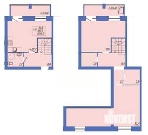 1-к квартира, строящийся дом, 110м2, 10/10 этаж