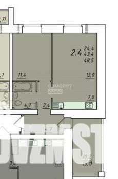 2-к квартира, вторичка, 49м2, 3/5 этаж