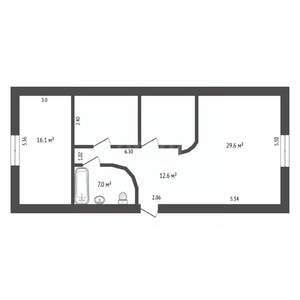 3-к квартира, вторичка, 92м2, 3/3 этаж