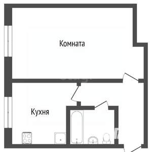 1-к квартира, вторичка, 31м2, 4/5 этаж
