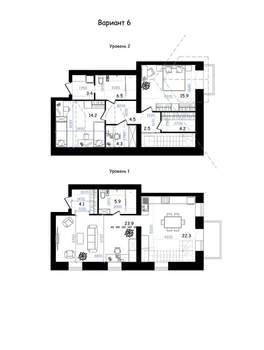 3-к квартира, вторичка, 116м2, 2/3 этаж