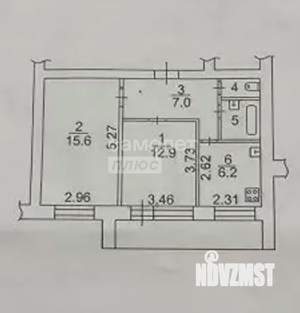 2-к квартира, вторичка, 49м2, 10/12 этаж