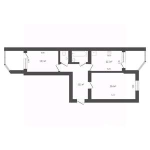 2-к квартира, вторичка, 43м2, 5/5 этаж