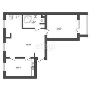 3-к квартира, вторичка, 70м2, 4/5 этаж