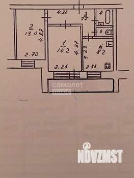 2-к квартира, вторичка, 47м2, 2/10 этаж