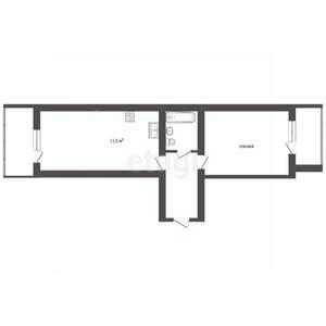 1-к квартира, вторичка, 44м2, 7/14 этаж