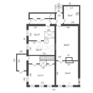 3-к квартира, вторичка, 150м2, 1/1 этаж