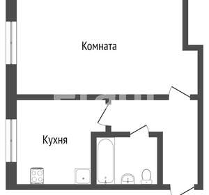 1-к квартира, вторичка, 30м2, 4/5 этаж