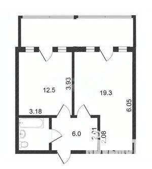 1-к квартира, вторичка, 41м2, 11/11 этаж