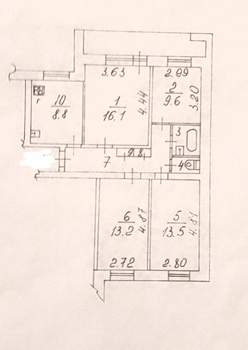4-к квартира, вторичка, 75м2, 3/9 этаж