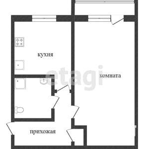 1-к квартира, вторичка, 30м2, 2/5 этаж
