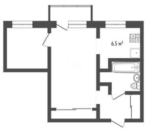2-к квартира, вторичка, 38м2, 2/5 этаж