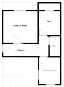 2-к квартира, вторичка, 51м2, 1/5 этаж