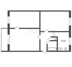 3-к квартира, вторичка, 60м2, 5/5 этаж